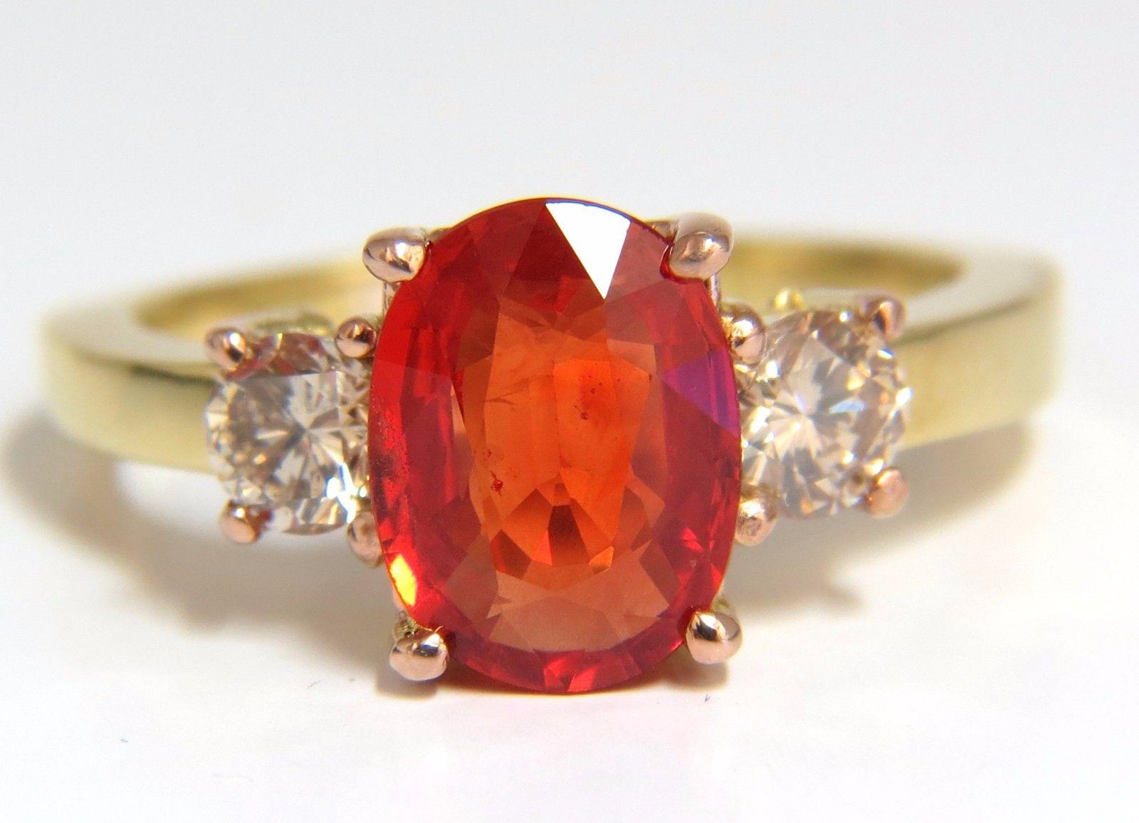 orange red sapphire