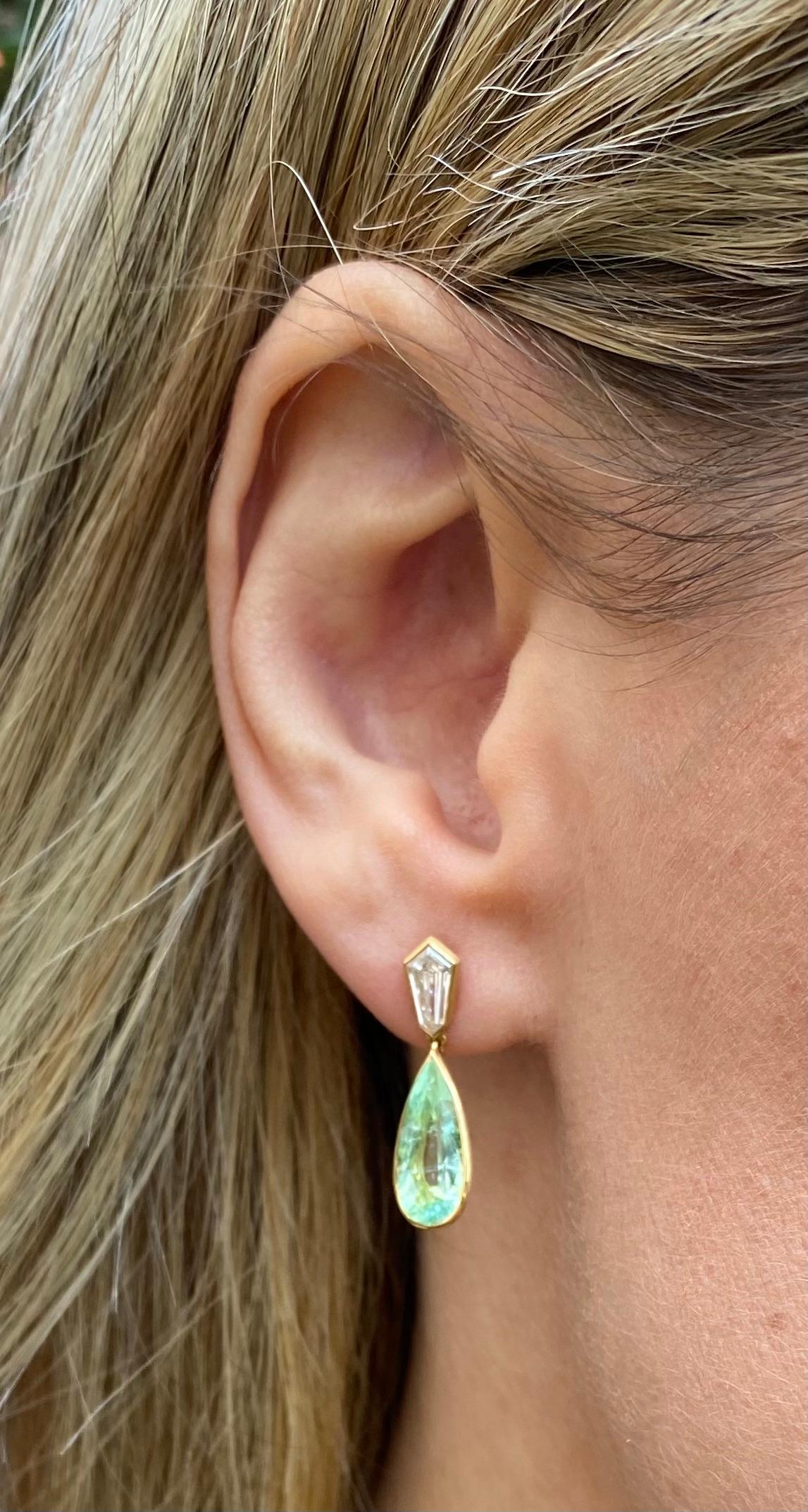 paraiba tourmaline earrings
