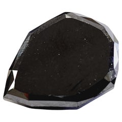 GIA 28,42 quilates Diamante negro fantasía en forma de pera suelto
