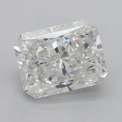 GIA 2.85 Carat Radiant Solitaire Cathedral Tulip  Diamond Ring