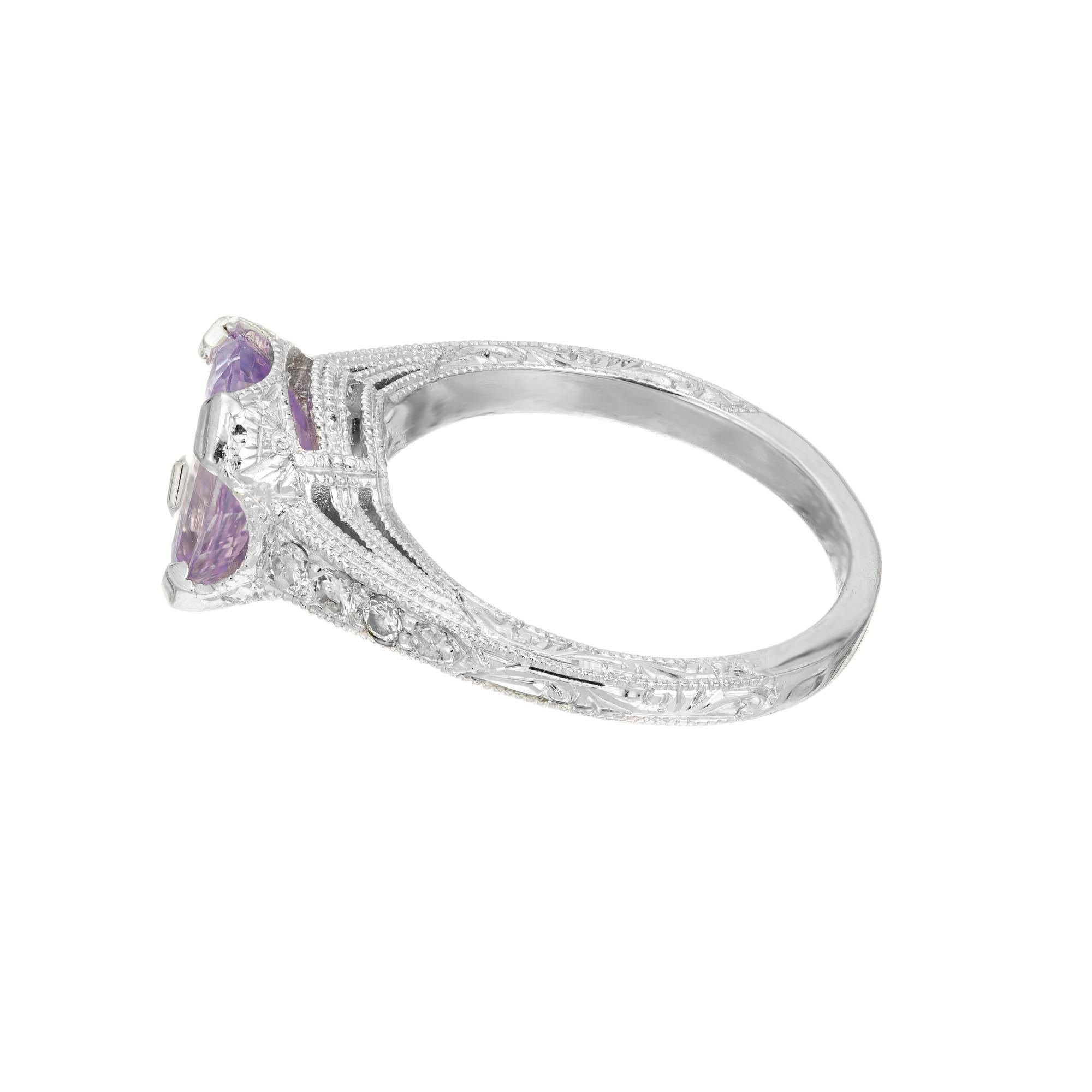lavender diamond ring