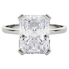 GIA 2ct Radiant Solitaire Basket 4-Prong Diamond Ring