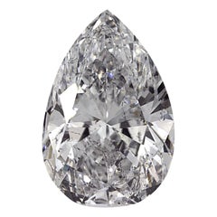 GIA 3.00 Carat Natural Diamond Pear Brilliant Cut D Color I1 Clarity Deal