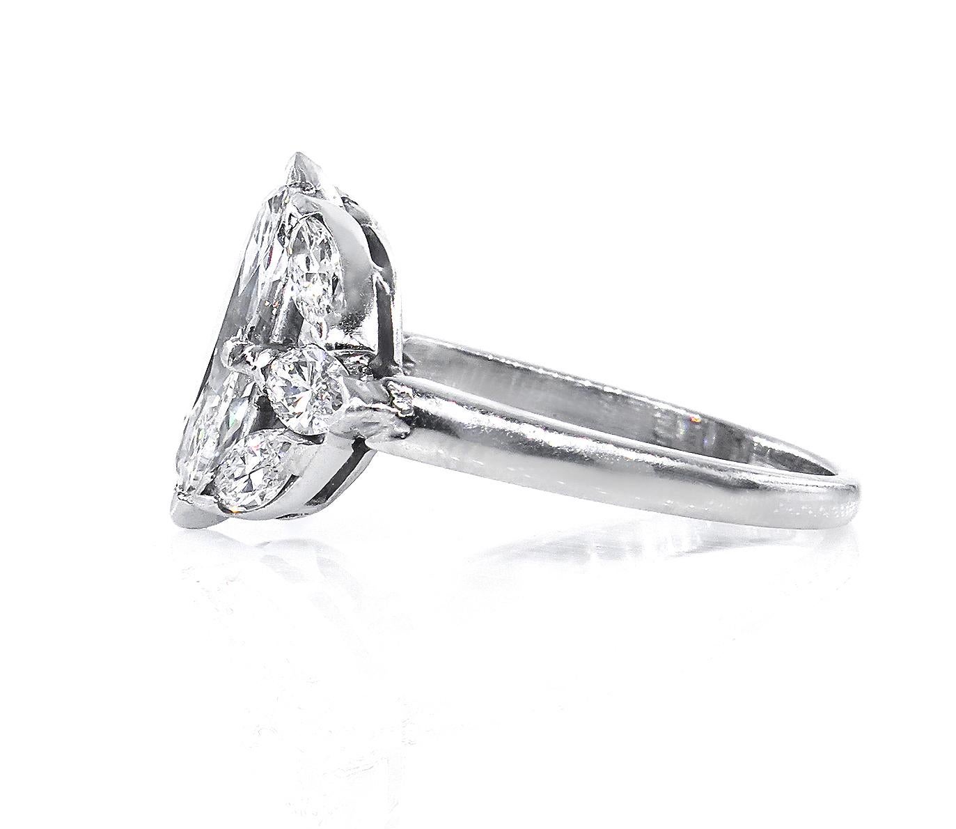 antique moval diamond