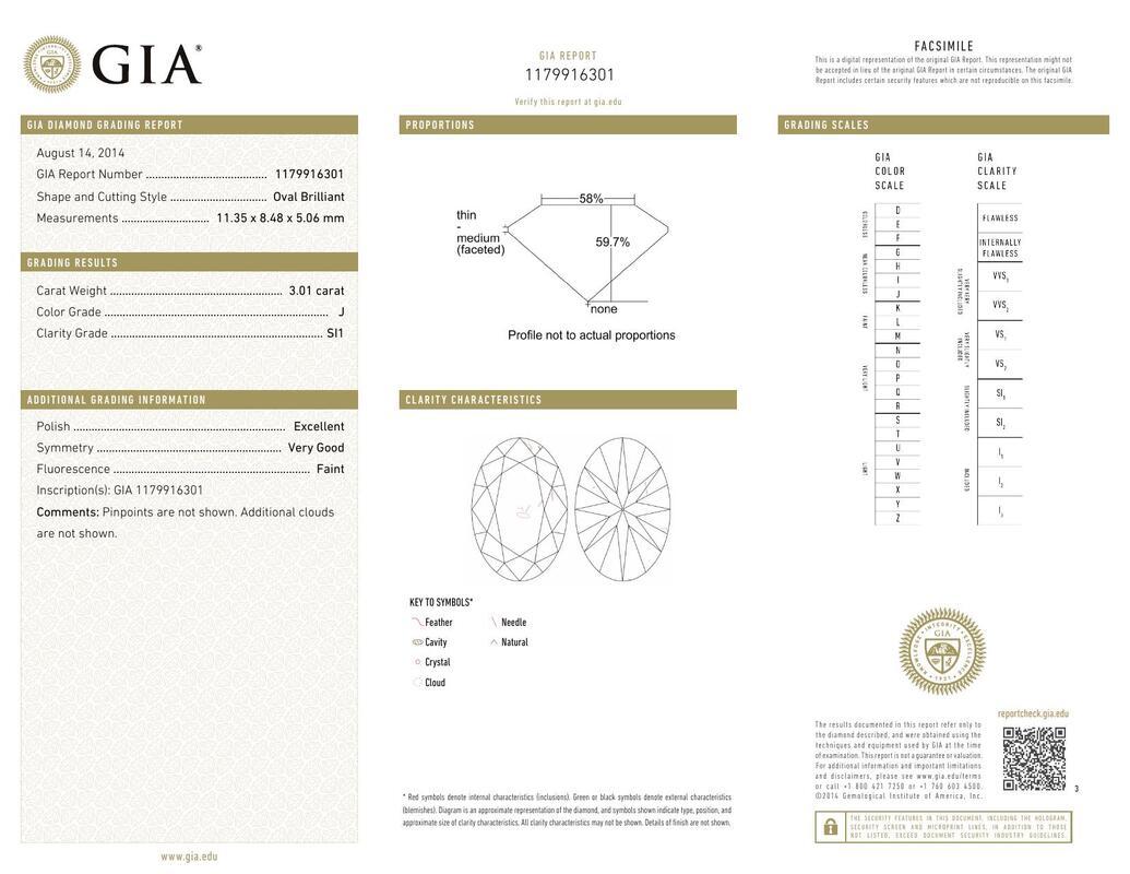 GIA 3,01 Karat Ost-West ovaler Halo gebogener Bypass  Diamantring (Zeitgenössisch) im Angebot