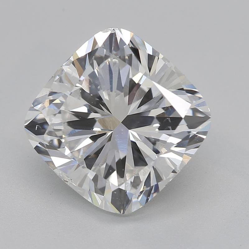 A magnificent diamond ring featuring a stunning cushion center stone, weighing an impressive 3.01 and boasting a flawless H and SI2. This exquisite piece is expertly crafted from white gold , offering a warm and radiant glow that enhances the