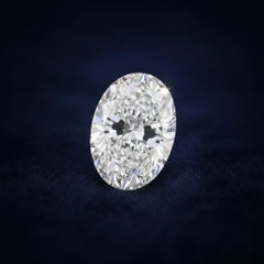 3.01 ct Oval Natural Diamond, D, VS1, Excellent Cut