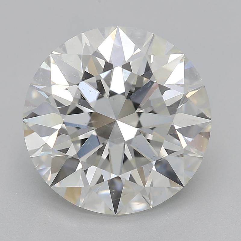 Crafted with elegance, this stunning diamond ring features a mesmerizing center stone of round I SI1 weighing 3.01 , radiating a captivating sparkle. The meticulous design showcases scrolling ribbons at the bridge, enhancing the visual allure of the