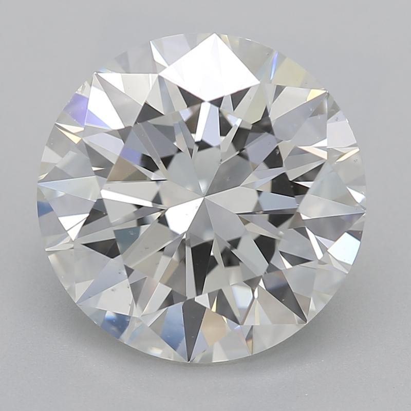 Taille ronde GIA 3.01ct Round Double Channel Solitaire Cathedral Diamond Ring en vente