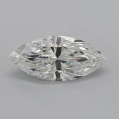 GIA 3.02ct Marquise Three-Stone Tapered Baguette 18K White Gold Diamond Ring