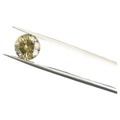 FLASH SALE GIA 3,08 Carati Fancy Giallo Scuro Naturale Rotondo Diiamante Sfuso