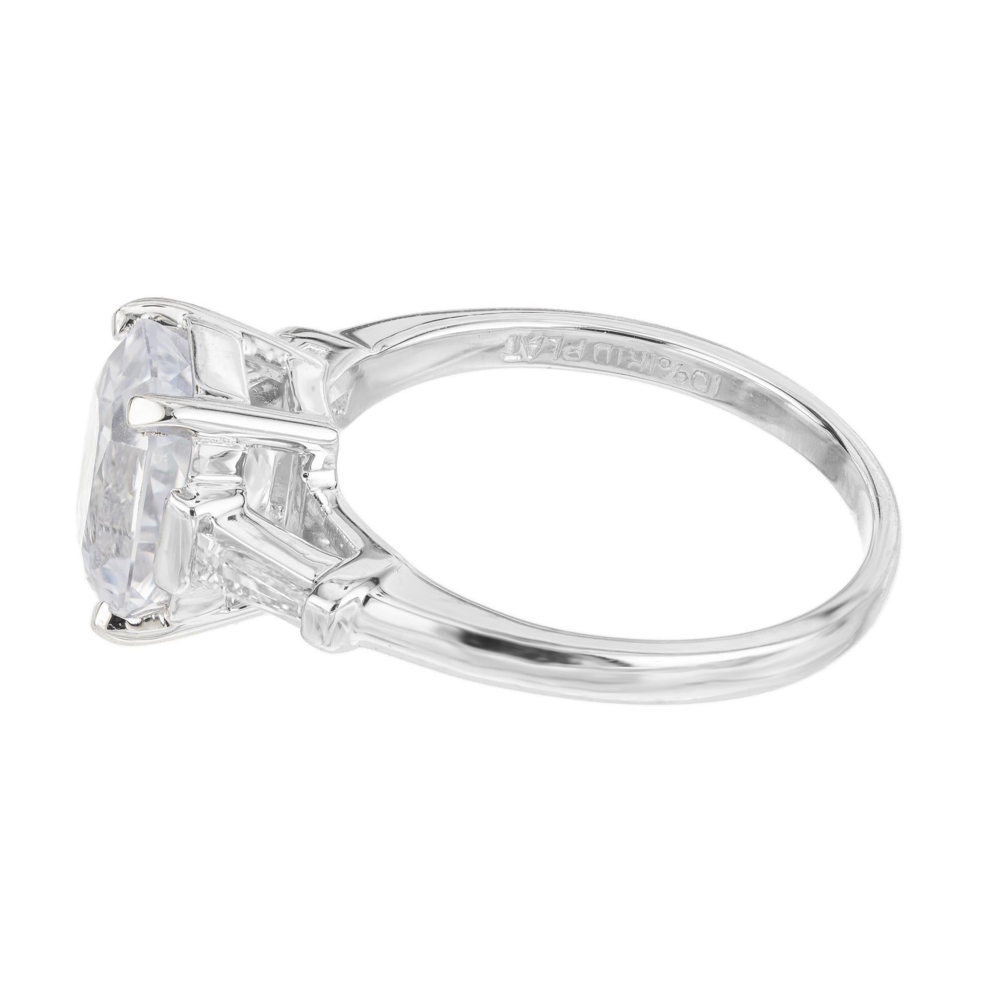 platinum white sapphire engagement rings