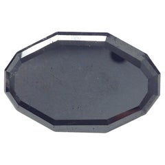 Diamant libre de 33,79 carats de couleur noire fantaisie de forme ovale GIA