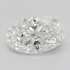 GIA 3.51ct Oval Solitaire with Half Eternity 18K White Gold Diamond Ring