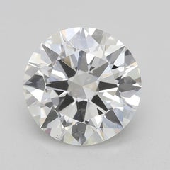 GIA 3.5ct Round Slim Band Prong Set Solitaire 18K White Gold Diamond Ring