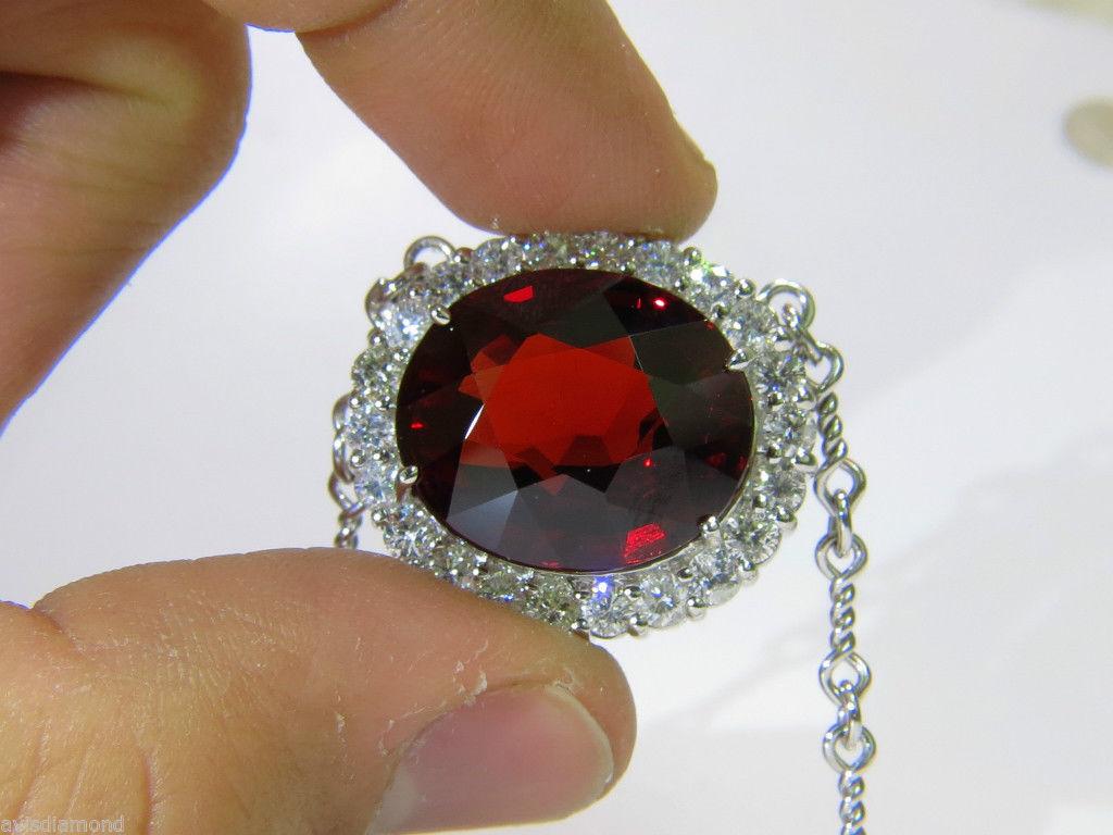 GIA 36.21 Carat Natural Spessartite Diamond Necklace, Collector Grade 4