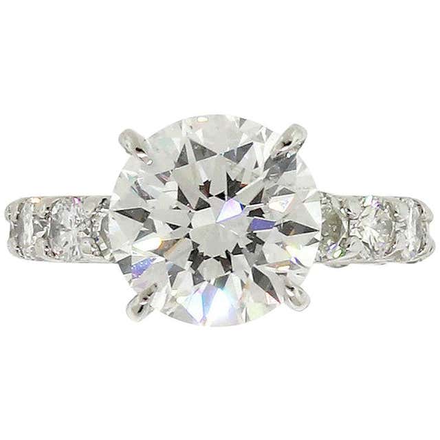 .80 Carat Diamond Platinum Engagement Ring For Sale at 1stDibs | .80 ...