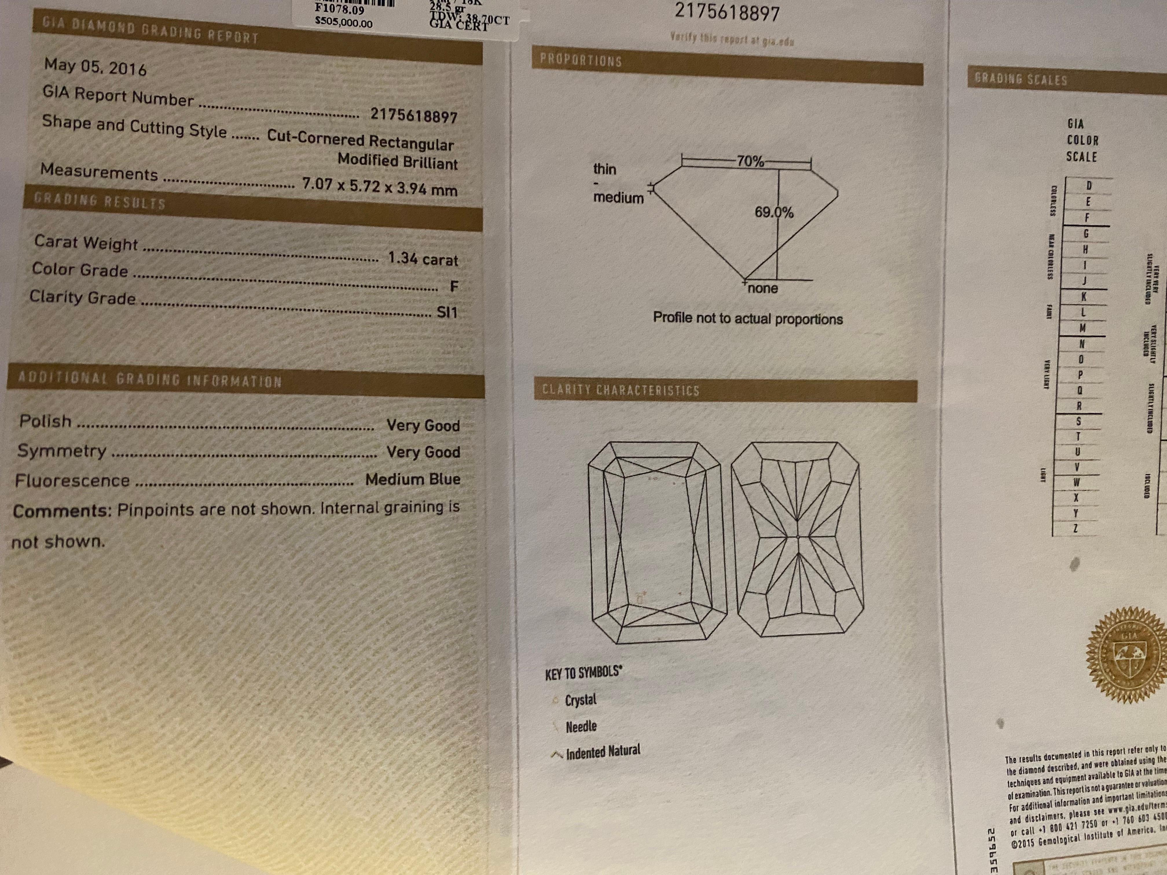 GIA 38,70 Carati di diamanti naturali gialli e bianchi in platino e oro 18 carati in vendita 13