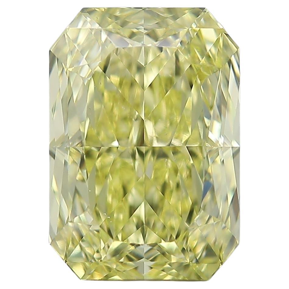 GIA 3ct Radiant Fancy Intense Yellow Diamond VS2 Loose or Set in Solitaire Ring