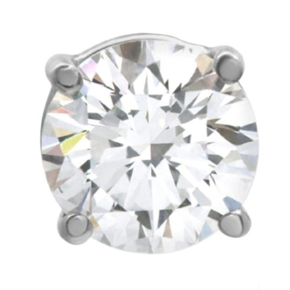Contemporain GIA 4 Carat Natural Diamond Studs Internally Flawless D COLOR (clous d'oreilles en diamant naturel de 4 carats) en vente