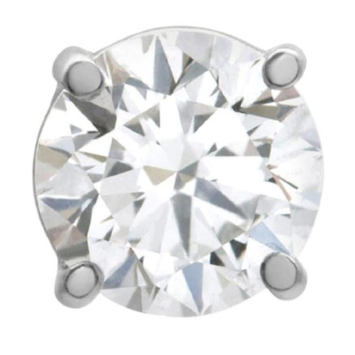 GIA 4 Karat natürliche Diamant-Ohrstecker, innen lupenreiner D COLOR (Rundschliff) im Angebot
