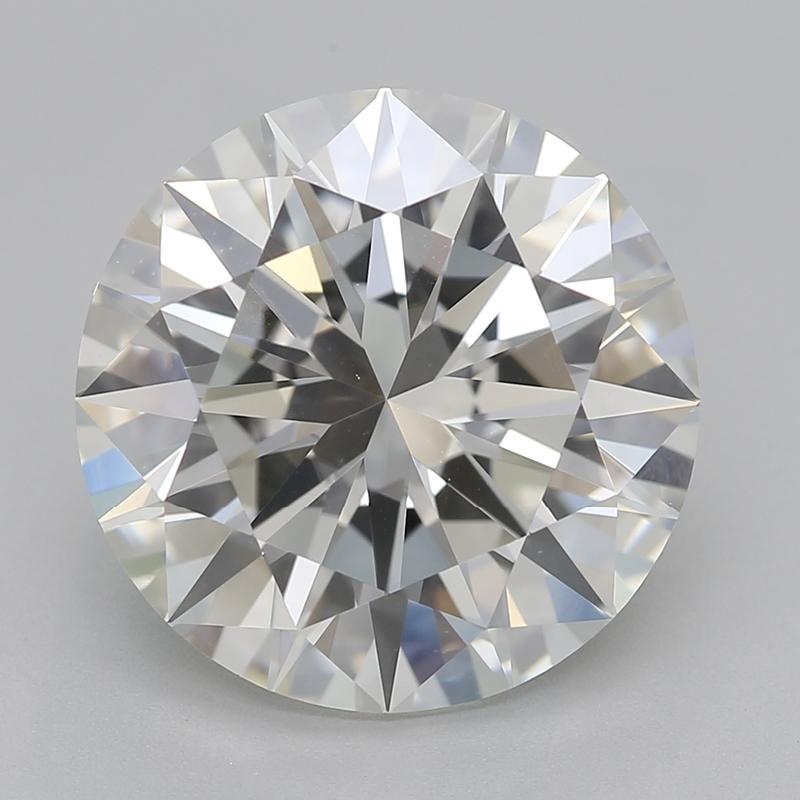 Dieser atemberaubende Diamantring ist der Inbegriff von Eleganz und Raffinesse. Sein Herzstück ist ein faszinierender runder Diamant mit einem Gewicht von 4,01, der meisterhaft mit J und VS2 bewertet wurde. Dieser Ring fängt das Licht wunderschön