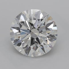 GIA 4.01ct Round Slim Band Prong Set Solitaire 18K White Gold Diamond Ring