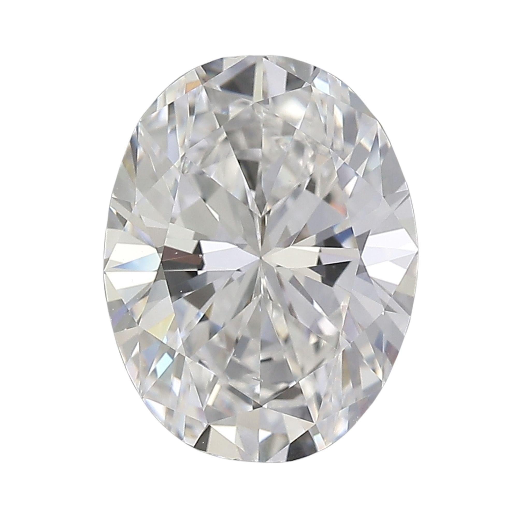 GIA 4,02 carati di diamante taglio ovale E/VS2 Anello sidestone a mezza luna con tre pietre in vendita 7