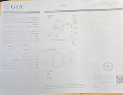 GIA 4.04 Carat Fancy Yellow VS1 Diamond Platinum Gold Engagement Ring