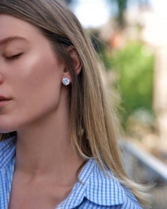 GIA 5.01 Carat Round Cut Diamonds D Color VVS1 & VVS2 Clarity Studs Earrings