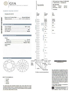 GIA 4.41 Carat Natural Round Brilliant Diamond Ring Classic Three Engagement