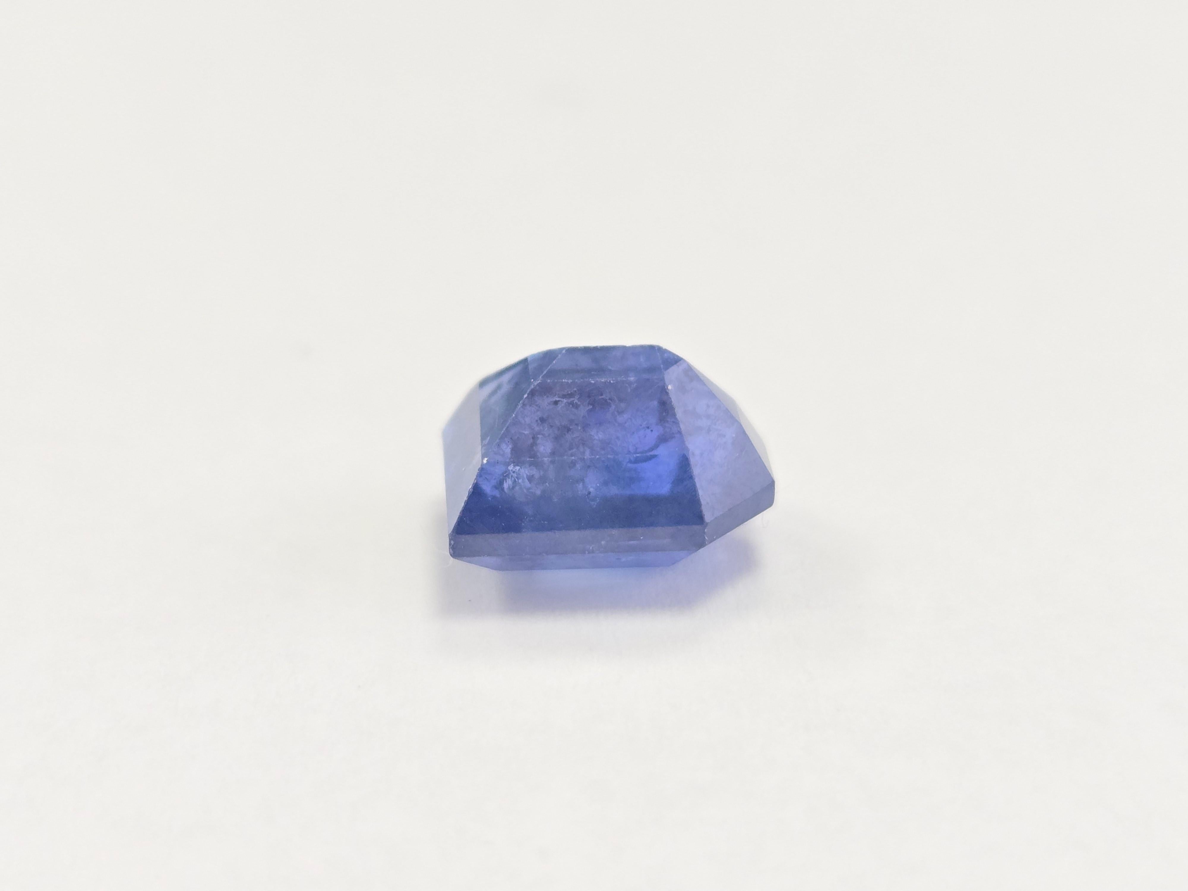GIA 4,69 Karat natürlicher Saphir Pentagonal Step Cut, Pentagonal im Angebot 2