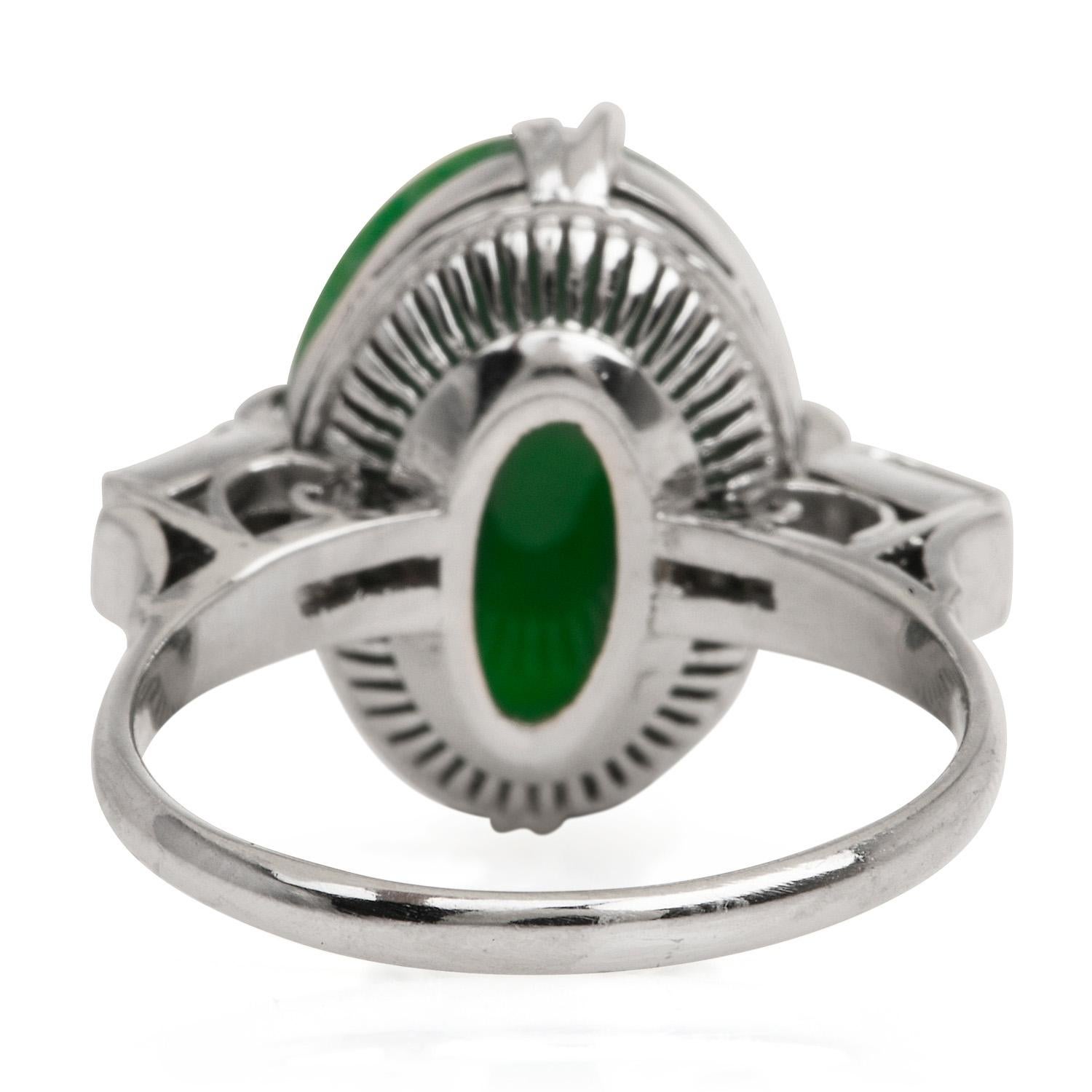 vintage jade and diamond ring