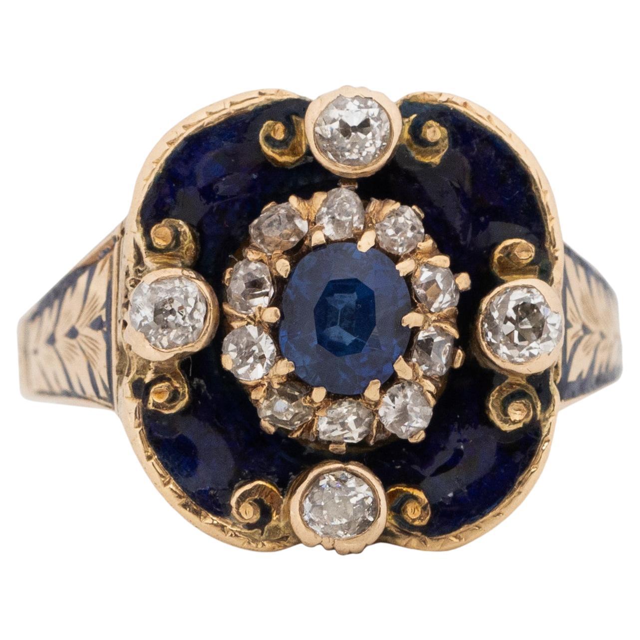 GIA .50 Carat Edwardian Diamond 14 Karat Yellow Gold Engagement Ring For Sale