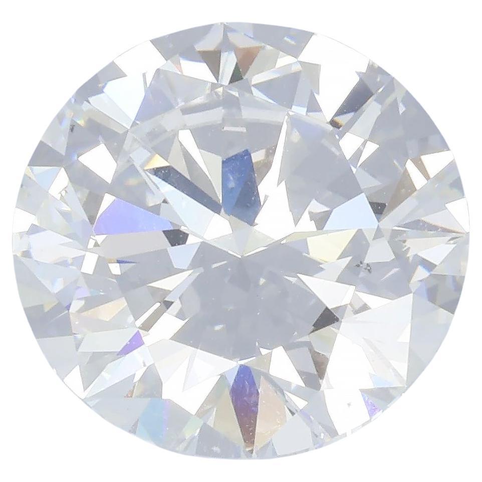 GIA 5.01 Carat E VS2 NO FLUO Certified Engagement Diamond Round Brilliant Cut For Sale