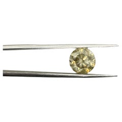 VENDITA IN VACANZA GIA 5,01 Carati Nature Fancy Yellow Round Diamante Sciolto