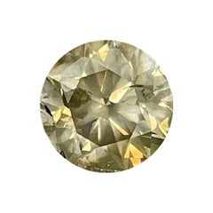 GIA 5.01 Carat Natural Fancy Yellow Round Loose Diamond