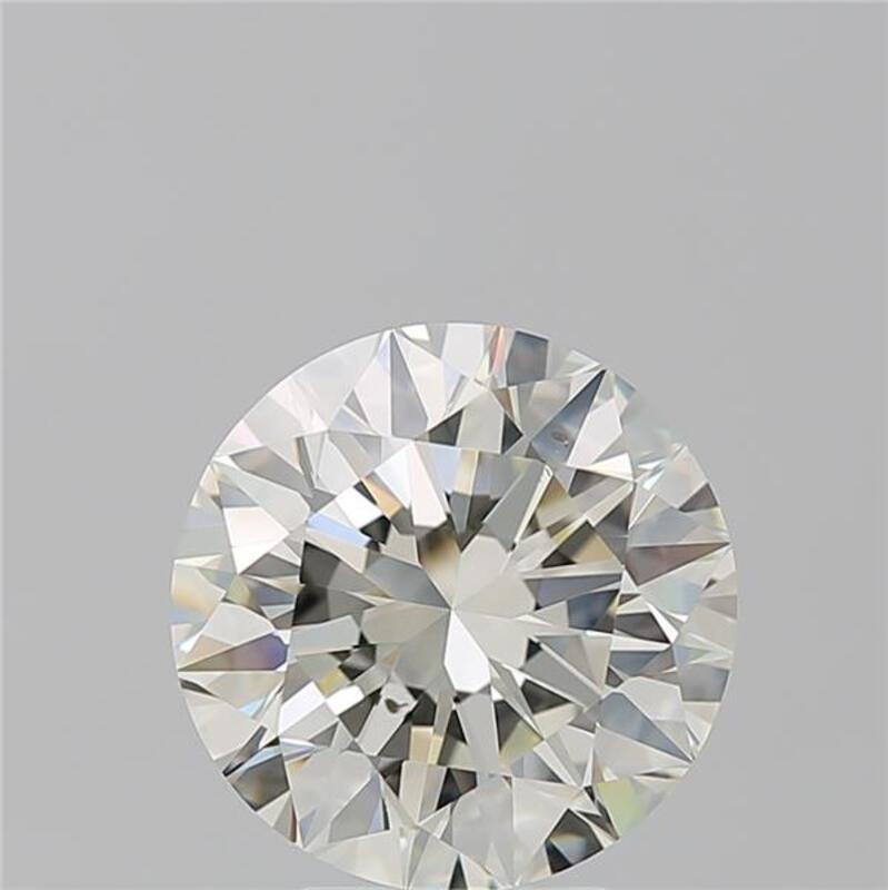 Élégamment conçue, cette étonnante bague en diamant séduit par ses caractéristiques remarquables. Au cœur de cette pièce se trouve un époustouflant diamant rond L SI1 5.02, solidement maintenu dans un sertissage surélevé qui rehausse sa brillance et
