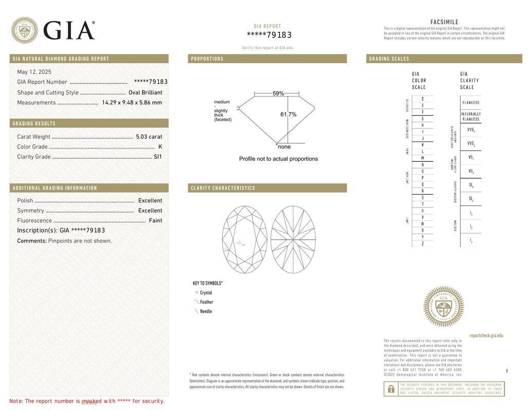 GIA 5,03ct Oval Solitär mit halber Ewigkeit 18K Weißgold Diamantring (Zeitgenössisch)