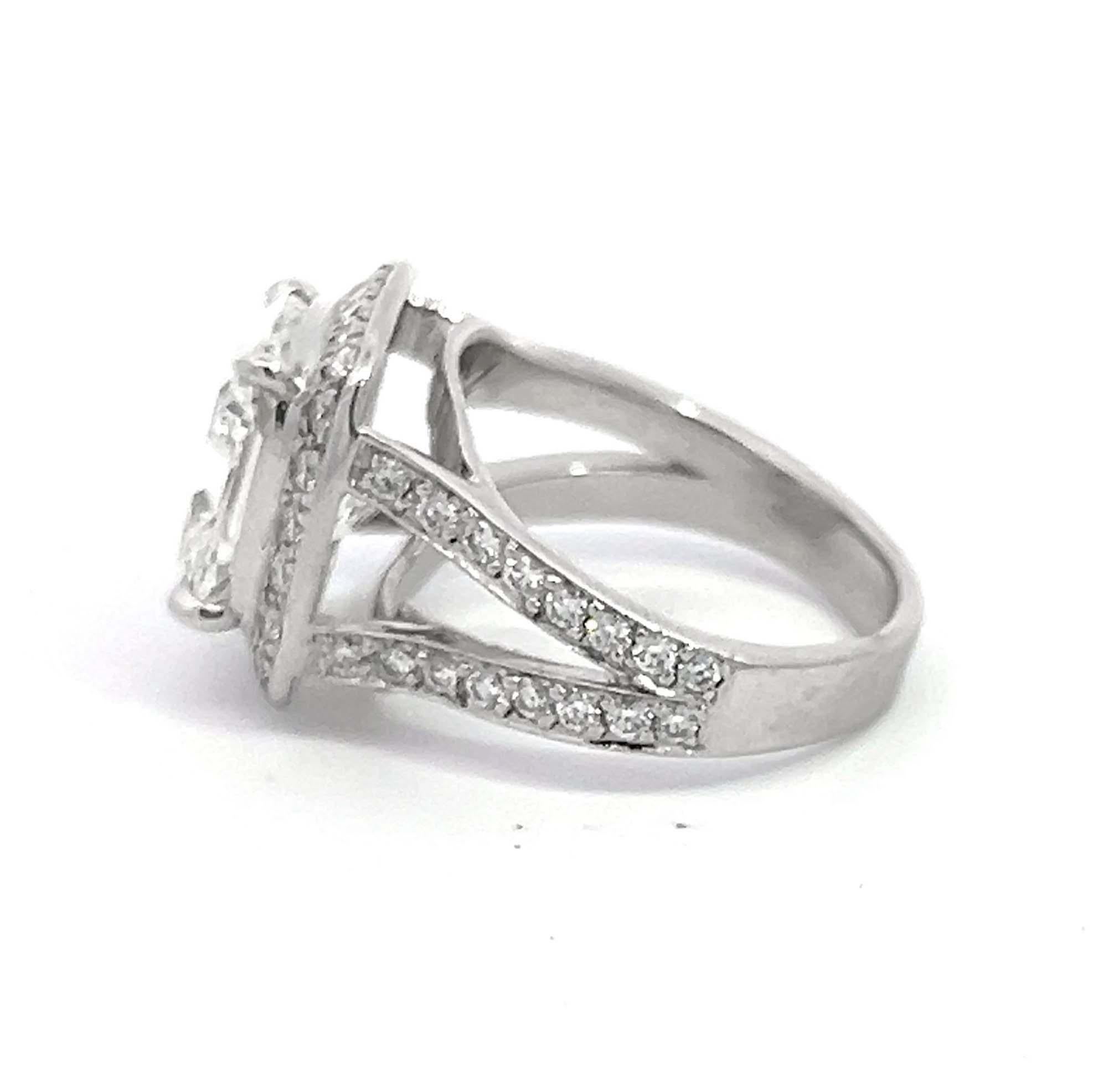 GIA 5.05 Carat Bezel Set Cushion Cut Diamond Engagement Ring For Sale 2