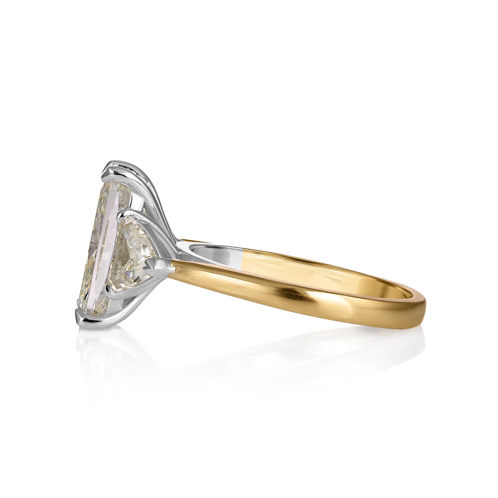 GIA 5,06ct Estate Vintage Kissenschliff Diamant Verlobung Hochzeit 18k Yell Gold Platin 3