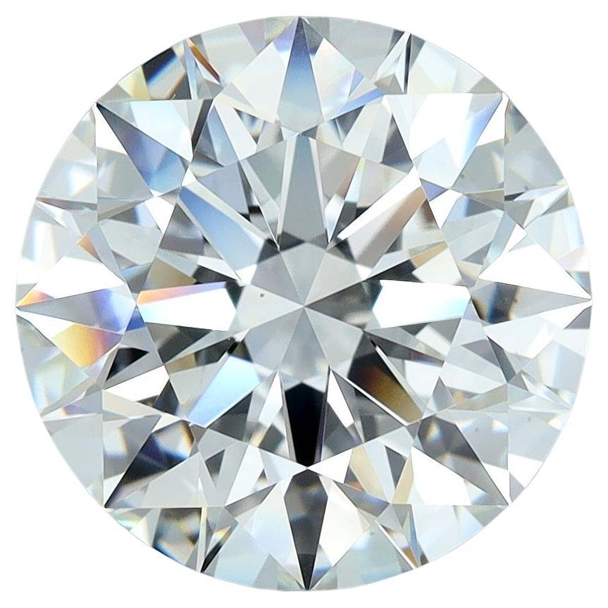 GIA 5,27ct Diamante Brillante Rotondo G VS1 sciolto o incastonato in un anello solitario in vendita