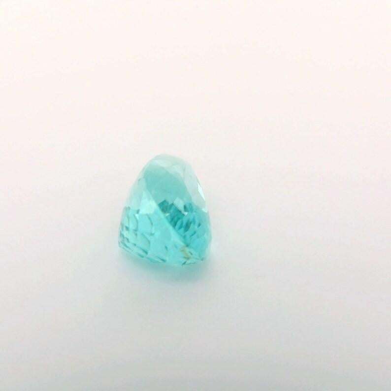 Contemporary GIA 5.44 Carat Mozambique Paraiba Tourmaline Pear Rare Neon Gem for Collectors For Sale