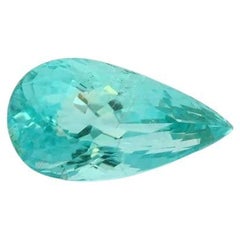 GIA 5,44 Karat Mosambik Paraiba Turmalin Birne Seltener Neonstein für Sammler