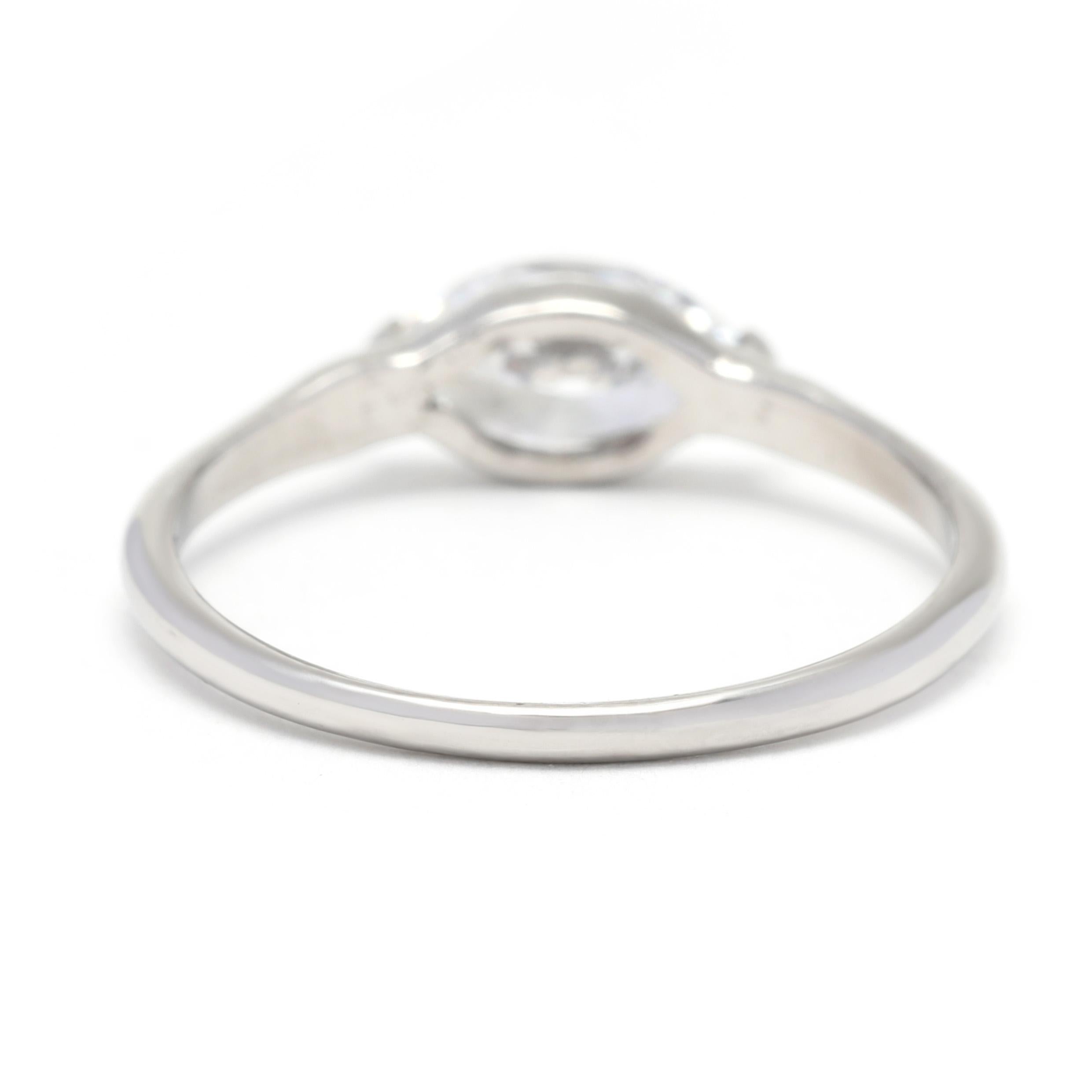 horizontal marquise diamond ring