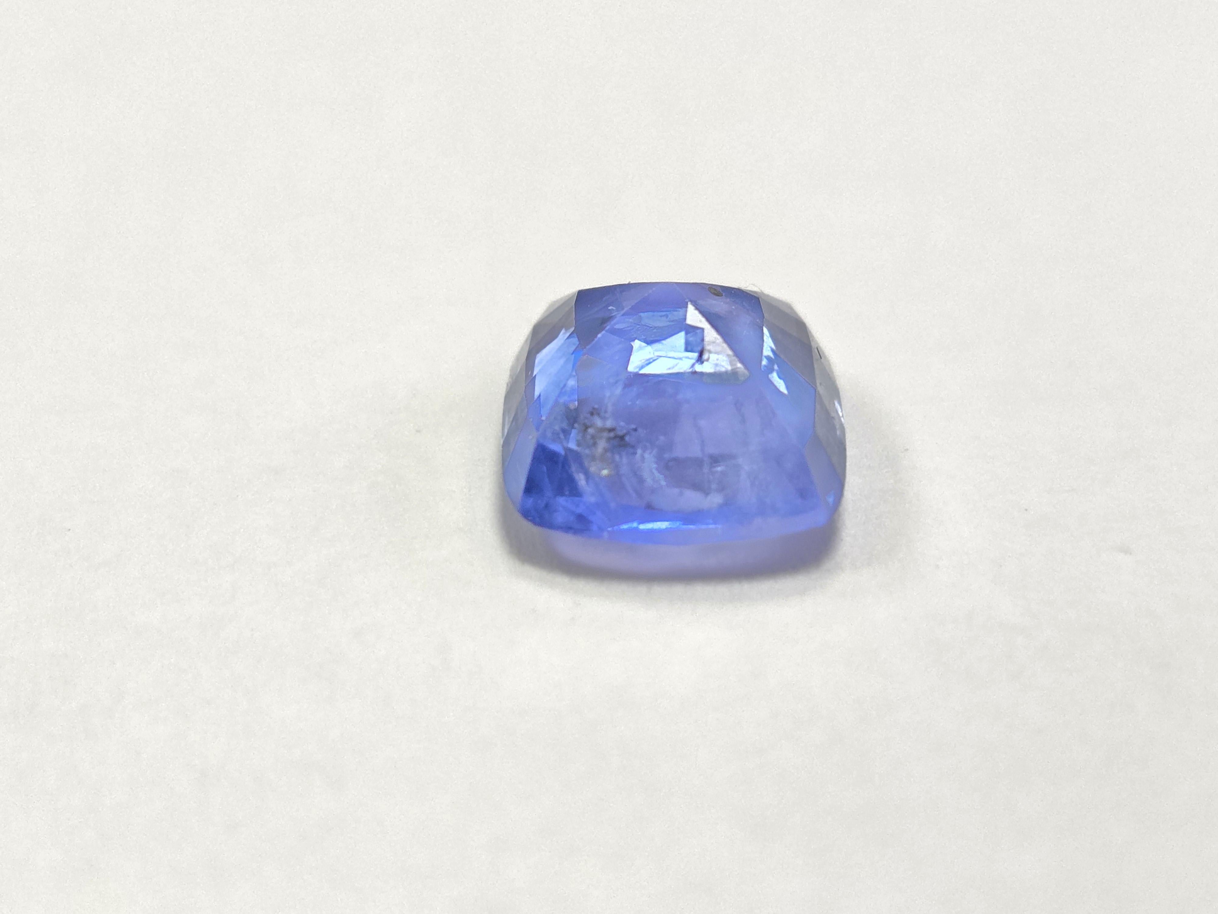 GIA Saphir Naturel 5.82 Carat Forme Coussin 3