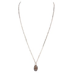 GIA 5.99 Carats Orange Brown Diamond Briolette Pendant Rose Gold 14 Karat