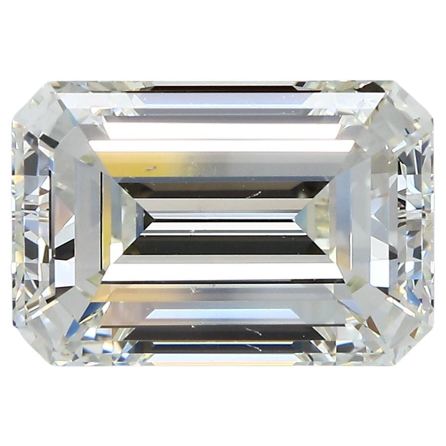 GIA 5ct Emerald Cut Natural Diamond L SI1 Loose or Set in Solitaire Ring