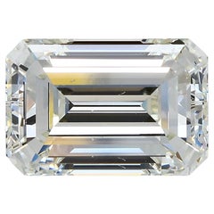 GIA 5ct Emerald Cut Natural Diamond L SI1 Loose or Set in Solitaire Ring