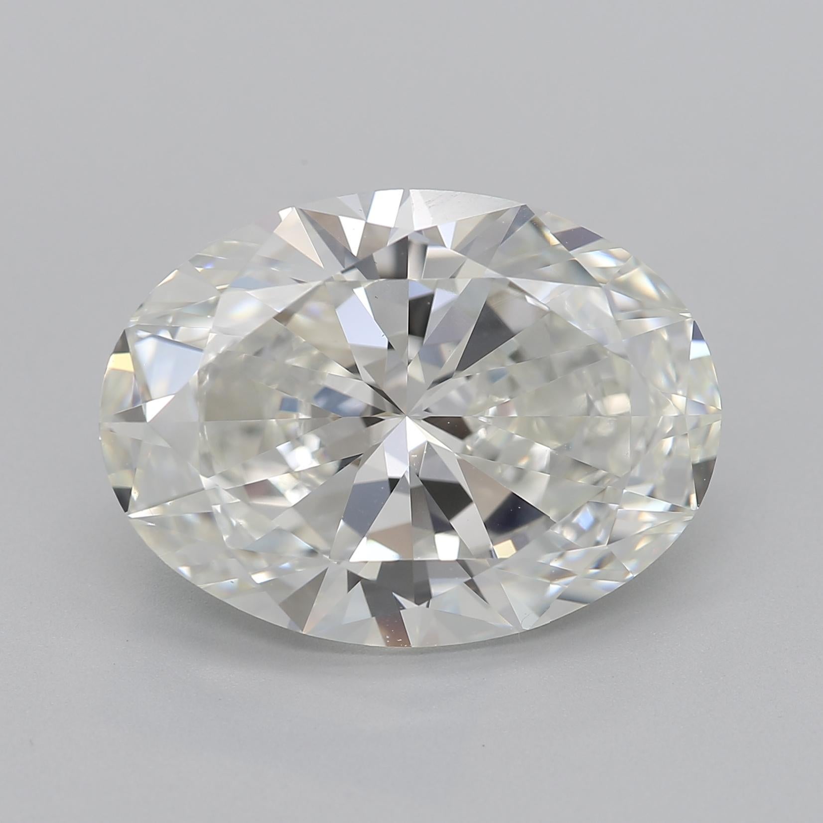 GIA 13,01ct Oval Solitär mit halber Ewigkeit 18K Weißgold Diamantring Damen im Angebot